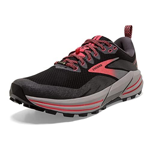 Brooks Cascadia 16 GTX Women's Trail Running Shoes, Black/Pearl/Coral, Black Blackened Pearl Coral, 9.5 US