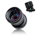 AstrHori 50mm F1.4 Full Format Manual Tilt Lens with Large Aperture Compatible with MFT M4/3 Mirror Less Mount Cameras