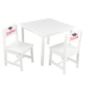 KidKraft Aspen Wooden Table and 2 Chairs, Kids Table and Chair Sets, Children's Playroom/Bedroom Furniture, 21201