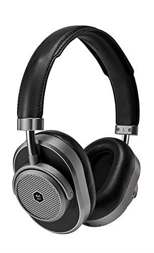 Master & Dynamic Active Noise Cancelling Master & Dynamic MW65 Active Noise Cancelling Wireless Over-Ear Headphone with Two Noise-Isolating Microphone, Black/Gunmetal, Black/Gunmetal, (MW65G1)
