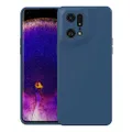 Foluu for Oppo Find X5 Pro 5G Case, Silicone Shockproof Phone Case with [Soft Anti-Scratch Microfiber Lining] for Oppo Find X5 Pro 5G 2022 (Blue)