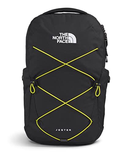 THE NORTH FACE Jester Mens Backpack, Tnf Black Light Heather/Sulphur Spring Green, One Size, Jester Backpack