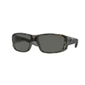 Costa Del Mar Tuna Alley Pro 6S9105 Rectangle Sunglasses for Men + BUNDLE With Designer iWear Complimentary Eyewear Kit, Matte Wetlands / Gray Polarized, 60