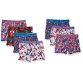 Spiderman Boys' Boxer Brief Multipacks with Multiple Print Choices Available in Sizes 4, 6, 8, 10, and 12, 7-Pack Athletic Boxer Brief_Classic, 6