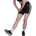 adidas Performance Training Essentials 3-Stripes Women's High-Waisted Short Leggings, Black, XL
