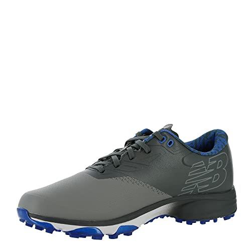 New Balance Men's Fresh Foam X Defender Sl Golf Shoe, Grey/Blue, 11.5 Wide