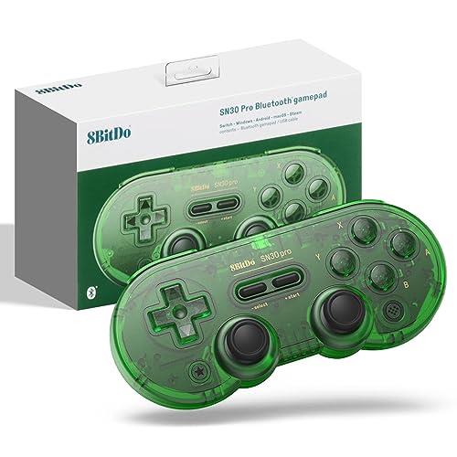 8Bitdo SN30 Pro Switch Wireless Bluetooth Game Controller Gamepad for Switch Steam Mac PC Android Windows MacOS (Green)