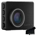 Garmin Dash Cam 47, 1080p, 140-degree FOV, Remotely Monitor Your Vehicle and Signature Series Cloth