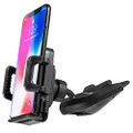 Olixar CD Player Phone Mount, Car Phone Holder that Wont Melt in The Sun & Doesn't Block your View - Universal Fit for iPhone, Samsung Galaxy, Motorola, Huawei Devices and More - Black