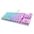 ROCCAT Vulcan TKL ROC-12-288 Compact Mechanical RGB Gaming Keyboard, JP Japanese Layout Model, Quiet, Linear (Equivalent to Red Switches), Numeric Keypad, White/White