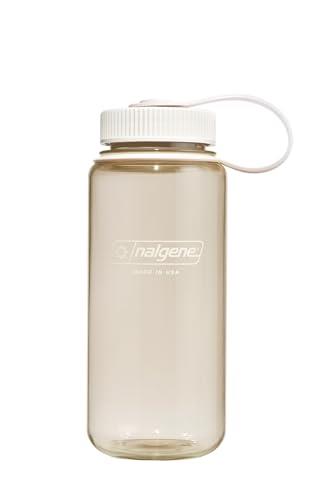 Nalgene Sustain Tritan BPA-Free Water Bottle Made with Material Derived from 50% Plastic Waste, 16 OZ, Wide Mouth, Cotton