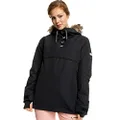 Roxy Women's Shelter Snow Jacket with DryFlight Technology, True Black, Medium