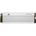 Corsair MP600 Pro LPX 4TB M.2 NVMe PCIe x4 Gen4 SSD - Optimized for PS5 (up to 7100MB/sec Sequential Read and 6800MB/sec Sequential Write, High Speed Interface) White