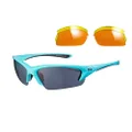 Sunwise Equinox Sunglasses with 3 Lens - Aqua