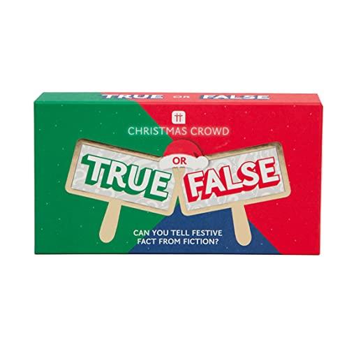 Talking Tables True or False Christmas Trivia Game | Fun Table Games for Families, Kids, Adults, Office Party Entertainment, Stocking Filler, Xmas Eve Box Filler, Gifts for Him or Her