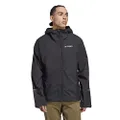 adidas Men's Terrex Multi RAIN.RDY 2.5-Layer Rain Jacket, Black, X-Large