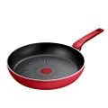 Tefal Daily Expert Red Non-Stick Frypan, 28cm, C2890602, Fixed Handle Aluminium, Titanium Non-Stick Coating, Thermo Signal ™ Technology for Easier Cooking, Suitable for All Cooktops, Oven Safe