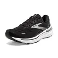 Brooks Men s Adrenaline GTS 23 Supportive Running Shoe - Black/White/Silver - 9.5 Medium