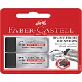 Faber-Castell Dust-Free Eraser Black, 2 Pack, (82-187157)