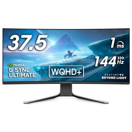 Alienware 38 Inch 144 Hz QHD Curved Gaming Monitor - NVIDIA G-Sync, VESA Display - White - AW3821DW