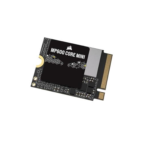 CORSAIR MP600 CORE Mini 2TB M.2 NVMe PCIe x4 Gen4 2 SSD – M.2 2230 – Up to 5,000MB/sec Sequential Read – High-Density QLC NAND – Great for Steam Deck, ASUS ROG Ally, Microsoft Surface Pro – Black