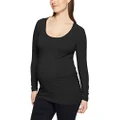 Ripe Maternity Women's Tube Tee - Long Sleeve, Black (Black), M