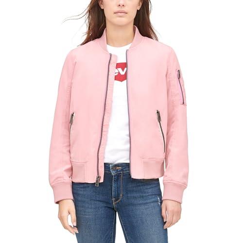 Levi's Women's Poly Bomber Jacket with Contrast Zipper Pockets