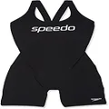 Speedo (True Alliance) Womens Minimal One Piece Swimsuit, Black/White, 16 US