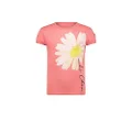 Le Chic Girl's Nommy Big Daisy Flower Print T-Shirt, Size 10 Years Pink