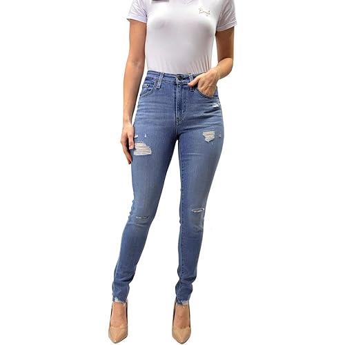 Levi's Women's 721 High-Rise Skinny Chelsea Flat Iron Jeans, Medium Indigo, 33W x 32L Tall