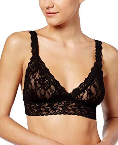 Hanky Panky Signature Lace Crossover Bralette (X-Small, Black (Rolled))