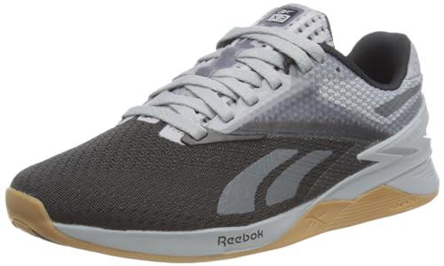 Reebok Unisex's Nano X3 Sneaker, Boulder Beige F23 Stucco Core Black, 8.5 UK