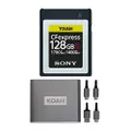 Sony 128GB Tough CEB-G Series CFexpress Type B Memory Card Bundle with Type-C 10Gbps CFexpress Reader (2 Items)