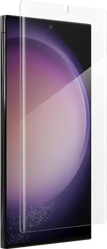 ZAGG InvisibleShield Fusion Curve Screen Protector for Samsung Galaxy S23 Ultra, Made with Hybrid Polymer, Curved for Perfect Fit, HD Clarity, Compatible with Biometric Fingerprint Scanner, Easy to Install