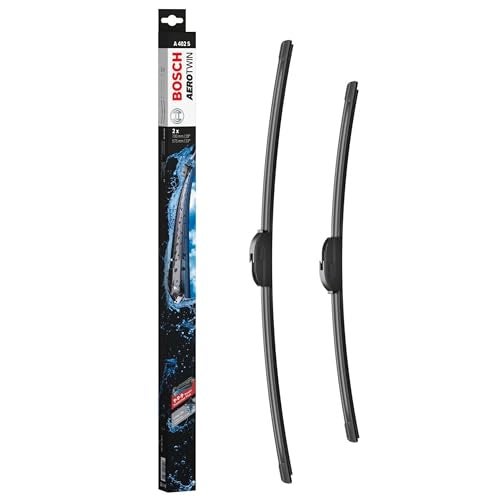 Genuine Bosch A402S Flat Bar Wiper Blades Set for Right-Hand Drive Vehicles - 700mm & 575mm Lengths
