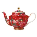 Maxwell & Williams Teas & C's Silk Road Teapot With Infuser 1L Cherry Red Gift Boxed