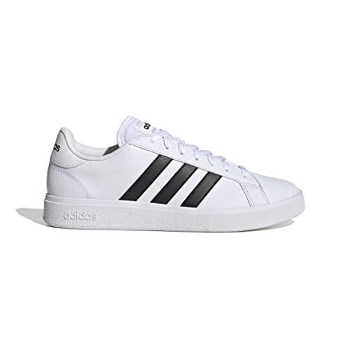 Adidas Men's Grand Court Base Tennis Shoes, White/Black, 11.5 US