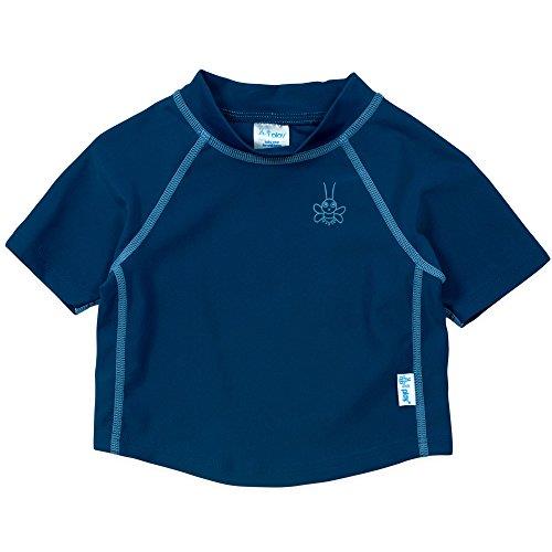 i play. Short Sleeve Rashguard Shirt for 12 to 18 Months Babies, Navy, 18 Months