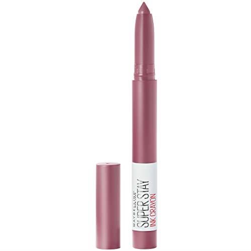 Maybelline New York, Lipstick, Matte & Smudge-Free, Superstay Crayon Ink, 12g, Stay Exceptional