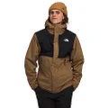 THE NORTH FACE Men's Carto Triclimate Waterproof Jacket, Utility Brown/TNF Black, Medium