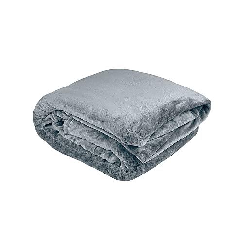 Bambury Ultraplush Blanket,Steelblue, Super King Bed Size
