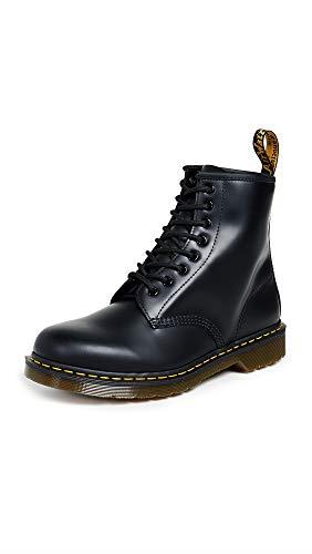 Dr. Martens Unisex 1460 8 Eyes Lace Up Smooth Leather Boots, Black, Size UK 7