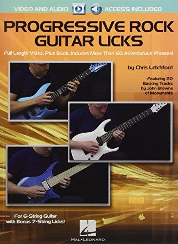 Hal Leonard Progressive Rock Guitar Licks Book/Online Audio