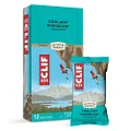 CLIF BAR - Cool Mint Chocolate with Caffine - Made with Organic Oats - Non-GMO - Plant Based - Energy Bars - 68g. (12 Pack)