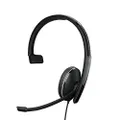 EPOS | Sennheiser Adapt 135 II (1000907) - Wired, Single-Sided Headset with 3.5mm Jack for Mobile Devices - Superior Sound - Enhanced Comfort - Noise Limiter Switch - Black