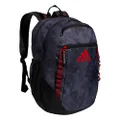 adidas Excel 6 Backpack, Stone Wash Carbon/Vivid Red, One Size, Excel 6 Backpack