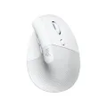 Logitech Lift for Mac Wireless Vertical Ergonomic Mouse, Bluetooth, Quiet Clicks, Silent Smartwheel, 4 Customisable Buttons, for MacOS/iPadOS/MacBook Pro/Macbook Air/iMac/iPad - Pale Grey