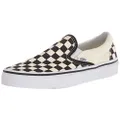 Vans UA Classic Slip-On Unisex Sneakers, Black/Off White/Checkerboard, 14