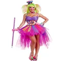 Forum Novelties Womens Circus Sweeties Tutu Lulu The Clown Costume Party Supplies, Pink, Standard US, Pink, Standard