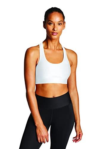 Champion Women's Absolute Sports Bra with SmoothTec Band, White, Large